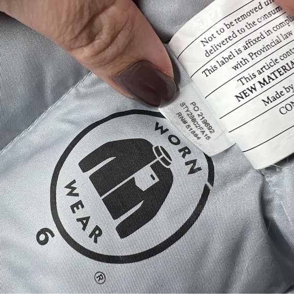 Patagonia Women's Downtown Jacket Down Filled Duck Down Puffer Jacket in Grey - Picture 8 of 9